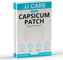 JJ CARE Capsicum Patch (40 PCS), 4.7" x 7.1" Upokojujúce kapsaicín patch, Capsicum packy pre krk, plece, svalová bolesť- 8 hodín úľava