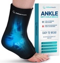 Aklový zámok na ľadový zámok na opuch - Hot/Cold Therapy Ice Wrap na úľavu od bolesti nôh, úľava od bolesti na podpätku, Plantar Fasciitída, Achilles Tendinitída Relief, Splained Ankle Compression, (Veľká/XL)