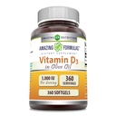 Amazing Formulates Vitamín D3 v olivovom oleji 5000 IU Supplement 