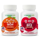 Deti Železo 10mg + vitamín C Žuvačky + vitamín B12 Žuvačky