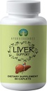 Podpora pečene Bylinné Ayurvedic Supplement, podporuje zdravé pečene, zmes 13 výkonných bylín, Vegan, Gluten-free, 60 Caplets