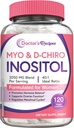 Lekár recepty Inozitol Supplement, Myo-Inozitol & D-Chiro Inozitol Kapsule 2050mg per Serving, Ideal 40:1 Blend, Hormone Balance for Women, Ovarial Function & Fertility Support, 120 Vegan Caps