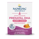 Nordic Naturals Zero Sugar DHA prenatálne vitamínové Gummy, Jahodová Orange chuť - 27 Gummy - Doplnky pre tehotenstvo - 600 mg Omega-3 Rybí olej a 400 IU Vitamín D3-27 Slúži