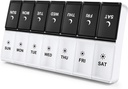 DANIING Extra veľké pilulky Organizátor 2 časy denne, XL týždenné pilulky box 2 za deň, AM PM pilulky prípad, deň nočné pilulky kontajner 7 deň, vitamín prípad dvakrát denne
