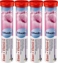 Mivolis Železo + Vitamín C šumivé tablety - Diétne doplnky 4 balenia x 20 ks Nemecko