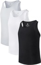 DAVID ARCHY Pánske Tank Top Bambus Rayon Undershirts Tank Shirt Vlhkosť-Wicking A-Shirt pre mužov, 3 alebo 5 Balenie