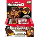 ALLMAX HEXAPRO PROTEIN BAR, čokoládový arašidový maslový pohár - balenie 12 - Vysokoproteínový energetický Snack - 20 g proteínu na bar - so srsťou proteín izolát