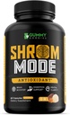 Organické huby Supplement 10-in-1, Reishi, Lions Mane, Cordyceps, Chaga, Turecko chvost, prírodné imunitné a kognitívne zdravie Boost, 60 Veggie Kapsule