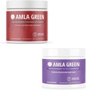 Amla Powder & Green Tea Superfood Supplement, Antioxidant Support, Made with Hibiscus (90 porcií) & Elderberries (30 porcií), Organic, Vegan