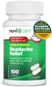 Úľava od bolesti hlavy pri 250 mg acetaminofénu, 250 mg aspirínu (NSAID), 65 mg kofeínu - dočasná úľava pri menších bolestiach a bolestiach - v porovnaní s extra silnou bolesťou v excedre (100 kapletov)