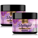 800Mg Shilajit Pure Himalayan Organic, Shilajit Resin Maximum Potency Gold Grade with 8-in-1 Natural Blend & 85+ Trace Minerals for Women, Energy & Imunity,60 Grams(2 Balíky)