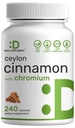 Ceylon škorica s chrómom 1000mcg, 240 Kapsule 
