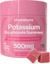 KINDNATURE High Draslík Supplement Gummies 500mg - Žuvateľné pre dospelých a deti - Čistý draslík bikarbonát Minerálny doplnok - Vegan, bez lepku, Non GMO - 60 Gumies (30 dní dodávky)