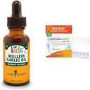 Herb Pharm Kids Mullein cesnakový olej a Boiron ColdCalm Detské kvapky pre úľavu od studených príznakov, 1 Fl Oz a 30 Počet