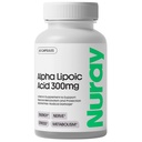 Nuray Alpha Lipoic Acid 300mg - Antioxidant Supplement for Healthy Aging, podporuje výrobu energie, Správna Nerve Funkcia, Metabolizmus - 60 Vegetariánske kapsule, Gluten-free diétne doplnky