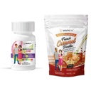 BariatricPal Duodenal Switch Kompletný 30-dňový prísun vitamínového balenia (Iron-Free Capsule Calcium Citrate Soft Chews with Probiotics - French Caramel Vanilla)