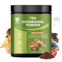 14 v 1 Hubový prášok na varenie kávy, 8 oz Hubový doplnok s Lions Mane, Chaga, Reishi, Turkey Tail, Cordyceps Mushrom Extract Powder, atď, Huby Zmes pre imunitný mozog energie