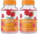 Životaschopný biotín + horčík, Gumičky Bundle - veľké ochutnávky, vitamínové doplnky, bez lepidla, bez GMO, žuvacie