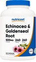 Nutricost Echinacea & Goldenseal Root, 500mg, 240 Kapsule - Vegetarian Caps, Non GMO, Gluten Free