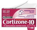 Cortizone 10 Maximálna sila Feminine Svrbiaci krém, 1% Hydrokortizón, 1 oz.