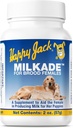 HAPPY JACK Milkade pes Chov a ošetrovanie dodávky, Mliečna výrobná pomoc pre ženy a zdravé horké, tehotné prenatálne vitamíny s vitamínom B1 (2 oz)