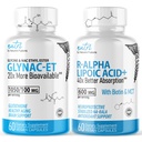 Nature's Fusions GlyNAC-ET (60 kapsúl) - R Alpha Lipoic Acid 600 mg (60 kapsúl) - Anti Aging Bundle