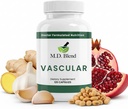 M.D. Cievne - Expert Formulované doplnok - Cievne a celkové wellness ciele - Správny tok, čísla, rovnováha - Výkonný cesnak, Ginger, L-Arginín, granátové jablko - 120 Kapsule (Stock of 3)