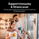 Podpora mozgu a nervových systémov doktora Morsea - Podpora Imunita a úroveň stresu - Naturopatský formulovaný nootropný doplnok - Ginkgo Leaf, Gotu Kola, Astragalus Root & Butchers Broom - 90 kapsúl