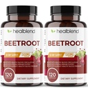 healblend Organic Nitric Oxide Repee Root Capsules 1300mg - Support Immune System, Nitric Oxide Booster - 120 Počet (2 balenia)