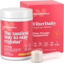 FiberDaily Delicious Fiber Powder - Organické Psyllium Husk, Agave Inulin & Sunfiber® Guar Gum Strawberry Lemonade Drink, bez cukru, Rozpustné Fiber, Prebiotické Fiber Supplement, Vegan, 30 Servings