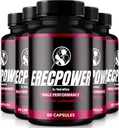(5 Pack) ErecPower pre mužov, Oficiálne tabletky ErecPower, Prírodné mužské doplnok k energii paliva a podpory Celkové zdravie, Erec Výkon pre výkon, Recenzia (300 Kapsule)
