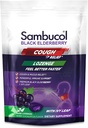 Sambucol Black Elderberry Cough Relief Lozenges - Kašeľ kvapky pre dospelých, Sambucus Elderberry Lozenges, s Ivy Leaf, Kašeľ a Mucus Relief, Immune Support, Berry Eucalyptus - 24 Počet, 3 Balenie