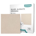 Dimora Upgrade 10 Balíčky Silver Antibakteriálne Alginate rán obväzy, non-Stik Sterilné Gauze,Vysoko Absorbent a pohodlné,4' x 4' patches