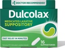 Dulcolax Stimulant Laxatívne medikované domnienky, predvídateľná a účinná úľava od zápcha, Bisakodyl 10 mg, 16 gróf