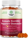Plodnosť Gummy pre ženy sa snaží Conceive - Yummy Gummy plodnosť doplnok pre ženy s Myo-Inositol kyseliny listovej & Vitex Chasteberry - Vegan Non-GMO & Gluten Free - Šťavnatá broskyňa (60 Servings)