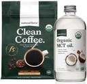 Prírodné sily Organic Dark Roast Clean Coffee + Organic MCT Oil Bundle 