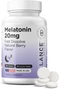 Balancebreens Melatonin 20mg Fast Rozpúšťa tablety - Vysoká potencie, Rýchle pôsobenie, Prírodné Spánok Podpora 