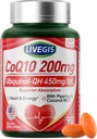 CoQ10 200mg Softgels, Ultra CoQ10 Ubichinón 200mgWith Coconut MCT Oil, 5X Superior Absorbtion, Coenzým Q10 Supplement for Heart Health & Energy - 90 counts