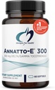Designs for Health Annatto-E 300mg Tokotrienoly Vitamín E - Delta + Gama Tokotrienoly na podporu zdravia srdca, zdravia očí, zdravé starnutie - DeltaGold Antioxidanty Supplement (60 Vitamín E Softgels)
