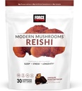 FORCE FACTOR Moderné Huby mäkké žuvačky, Reishi Huba doplnok na podporu spánku, úľava od stresu, & dlhovekosť, Antioxidanty doplnok, Delicious čokoláda Arašidové maslo pohár chuť, 30 mäkké žuvačky