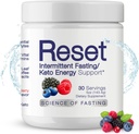 Reset Wild Berry 6 Energy Electrolytes, Metyl B12, Metylfolát, Ružové more soľ, Zelený čaj List a zelená káva Bean Extrakty, Super B Complex, Biotin, Zinok, 72 Stopové minerály