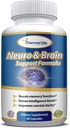 Neuro & Brain Care, Extra sila Mozog doplnok pre pamäť, Zameranie, & Jasnosť - Zvyšuje pamäťovú funkciu, Intelligence Levels & Focus, Premium Brain Health Supplement pre mužov a ženy, 60 Kapsule