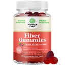 Vláknité Gummy pre dospelých - Cigarety Root Supplement with Prebiotic Support for Gut & Digestive Health - Rozpustné Digestion Kapsule od Žalúdočná regulácia a imunitná pomoc - Bez cukru a Vegan - 120 Počet