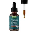 Animal Essentials Senior Support for Psi & Mačky Supplement - Milk Thitle, For Old Cats & Psy, Pet Obličky Support, Herbal Supplement - 2 Fl Oz