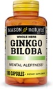 Mason Vitamíny Ginkgo Biloba Kapsule, 180 Počet