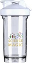 Veda Je to ako mágia, ale skutočný 18 Ounce fľaša otrasenie mixér nerez-odolný pred cvičením Proteín Shakes náhrada jedla pretrepe fľaše 500ML/18 Oz Biela