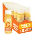 Vive Organic Digest + Imunity Dual-Boost Shot, Cold-Pressed Aloe Vera, Apple Cider, Probiotiká, 2g Fiber, Gluten Free, Vegan, 2 Fl Oz (Stock of 12)