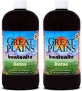 Yerba Prima Great Plains Bentonit - 32 oz (Stoj z 2) - Interné Liquid Clay Supplement for A Natural Cleans