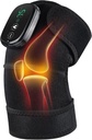 FSA oprávnené kolená Massager s teplom a vibrácie, Knee Kúrenie Pad pre artritídu s masážou, Vyhrievané kolená Brace Wrap Black