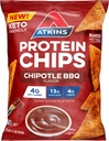 Atkins Chipotle BBQ Protein Chips, 4g Net Carbs, 13g Protein, Gluten Free, Low Glycemic, Keto Friendly, 12 Počet